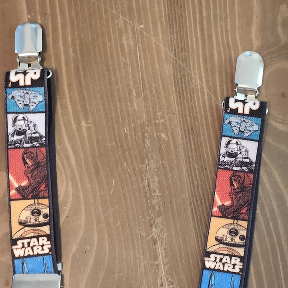 Star Wars Elastic Adjustable Clip-on Kids Suspenders Great Condition Multi-Color - Picture 2 of 15